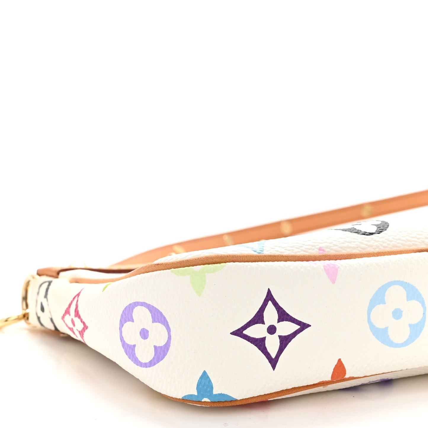 Monogram Multicolor Pochette Accessories White