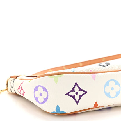 Louis Vuitton Monogram Multicolor Pochette Accessories White 9 of 11