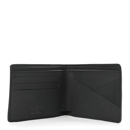 Louis Vuitton Calfskin Monogram Shadow Multiple Wallet Black 5 of 7