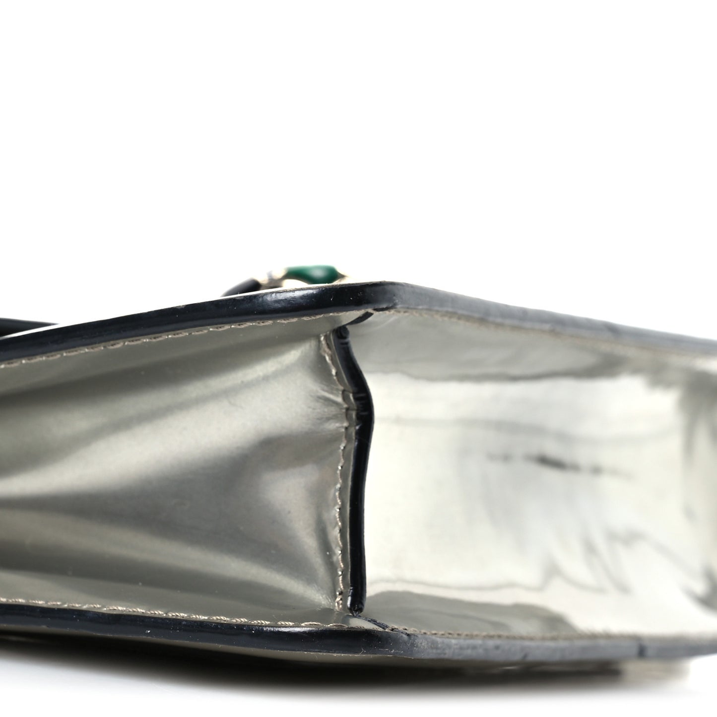 Metallic Serpenti Forever Small Shoulder Bag Silver