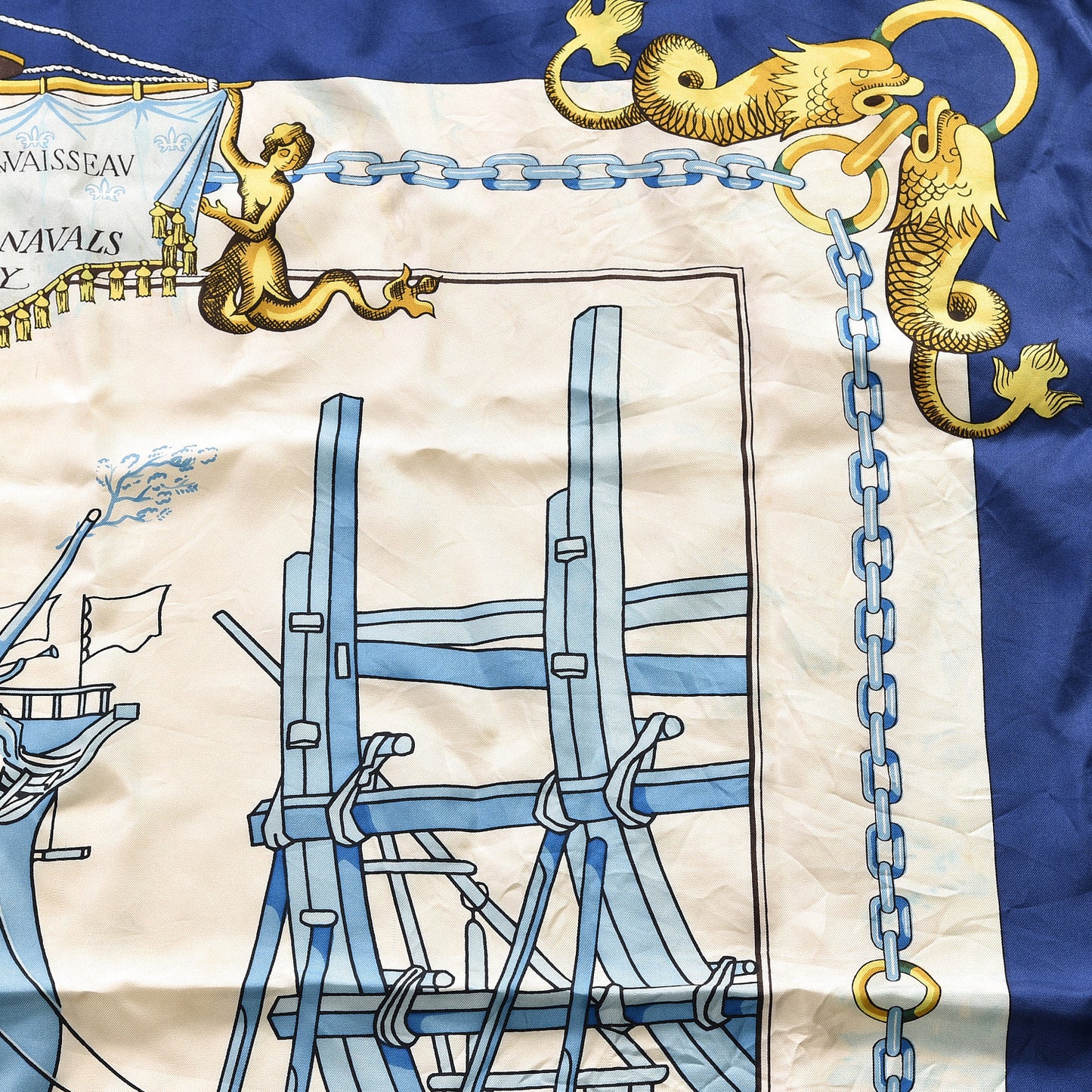 Silk Lancement D'Un Vaisseau Aux Chantier Navals Du Roy Scarf 90