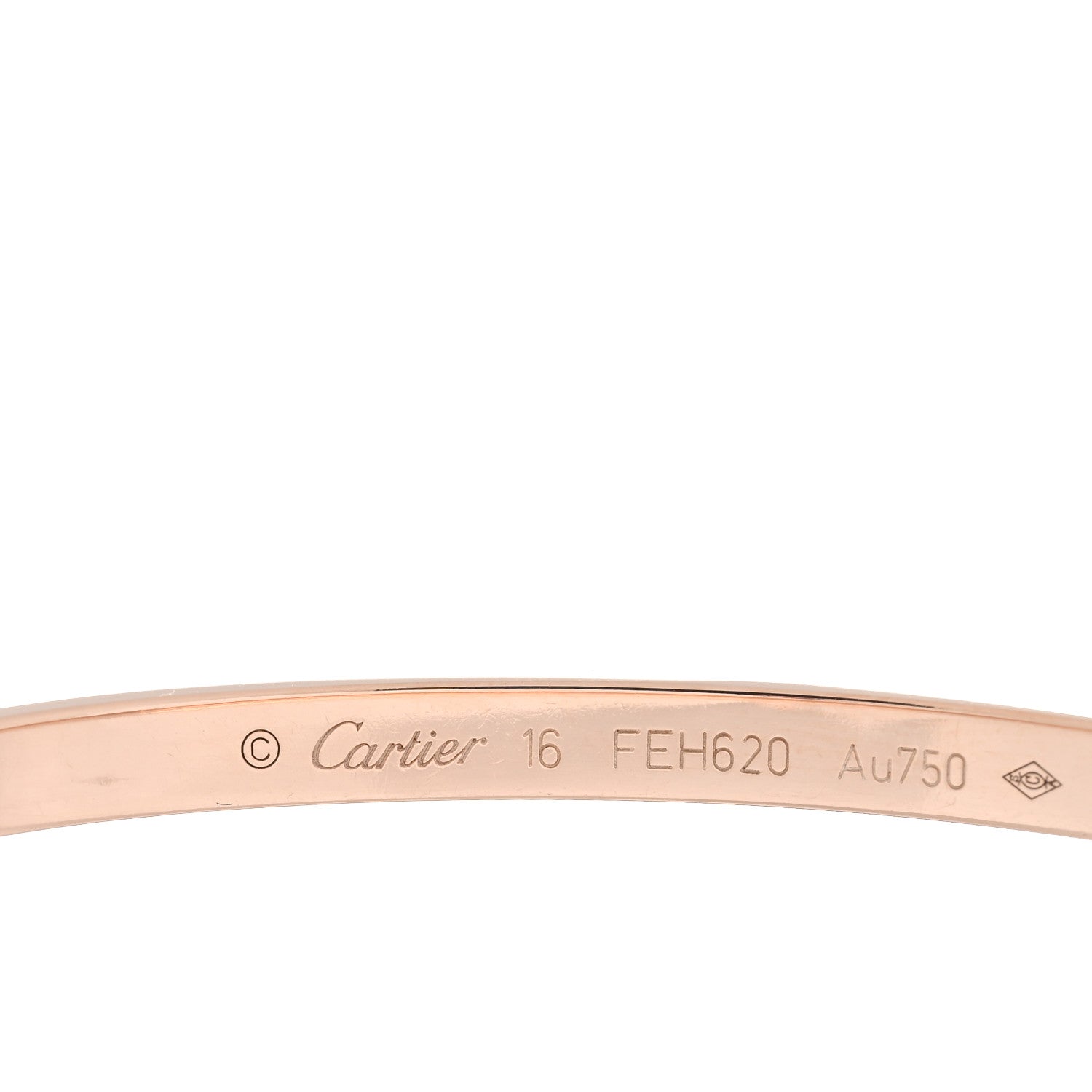 Cartier 18K Pink Gold 10 Diamond Small LOVE Bracelet 16 4 of 5