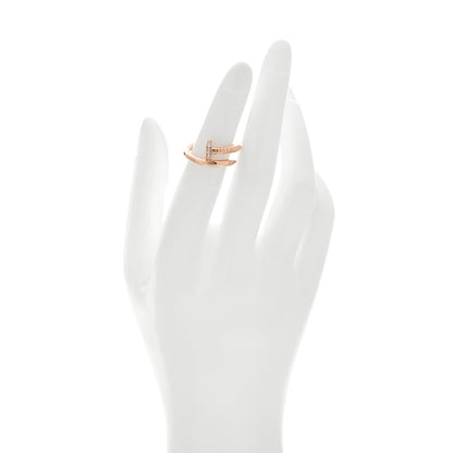 Cartier 18K Pink Gold Diamond Juste Un Clou Ring 51 5.75 2 of 5