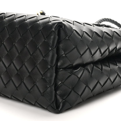 Bottega Veneta Nappa Intrecciato Small Andiamo Shoulder Bag Black 9 of 9