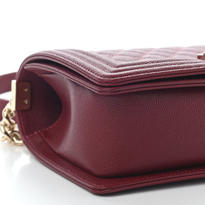 Chanel Caviar Quilted Medium Boy Flap Red 5 of 9