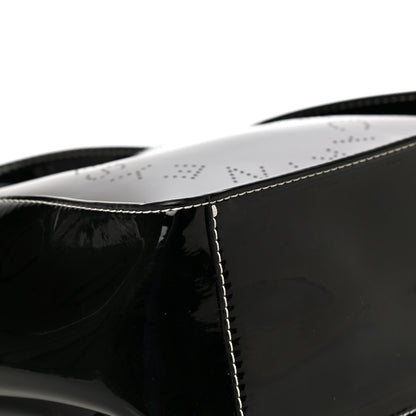 Stella McCartney Patent East West Perforated Tote Black 8 of 9