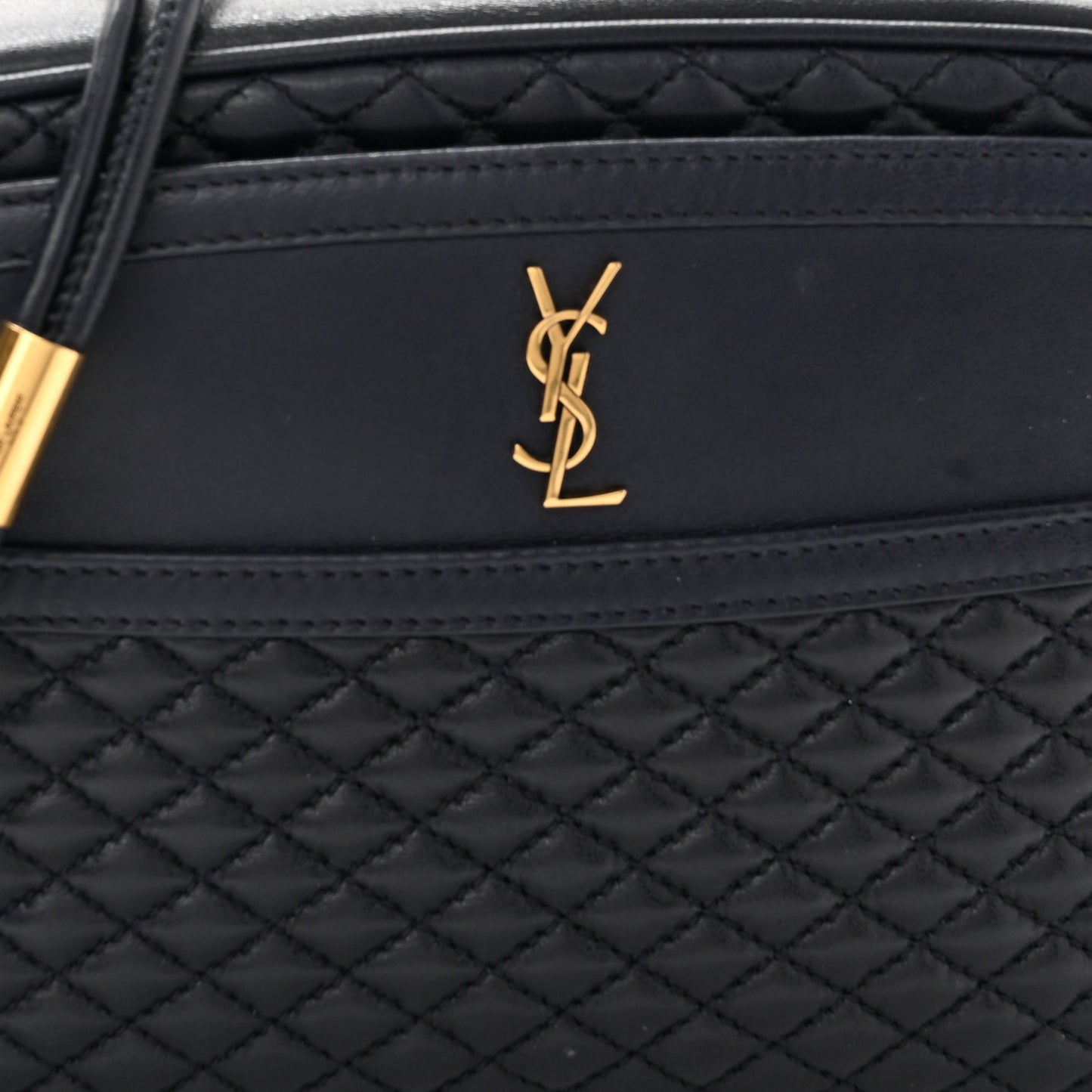 Lambskin Quilted Victoire Camera Bag Deep Marine