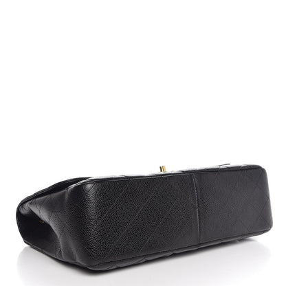 Chanel Caviar Quilted Jumbo Single Flap Black 4 of 8