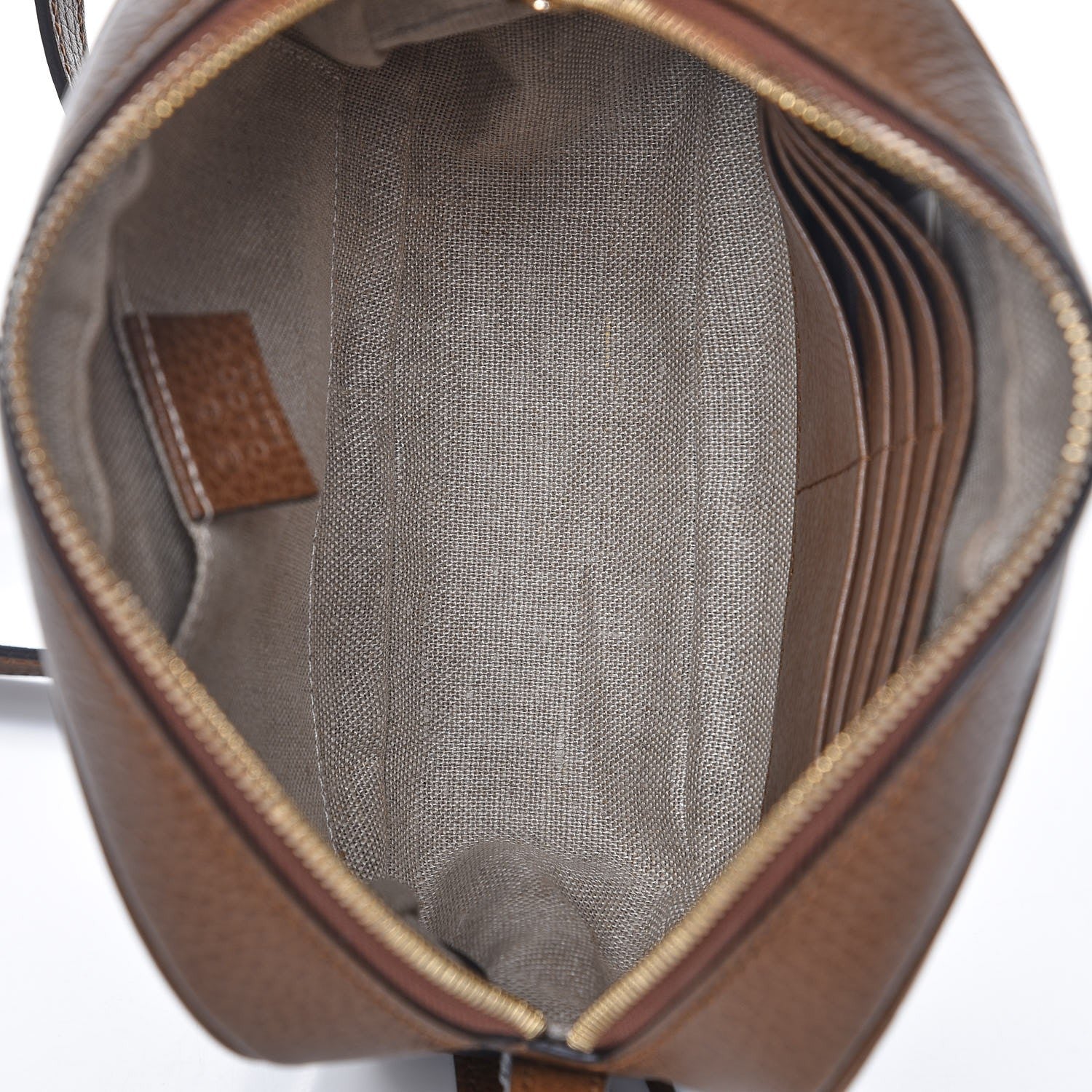 Gucci Monogram Mini Bree Messenger Bag Beige Tabacco 5 of 8