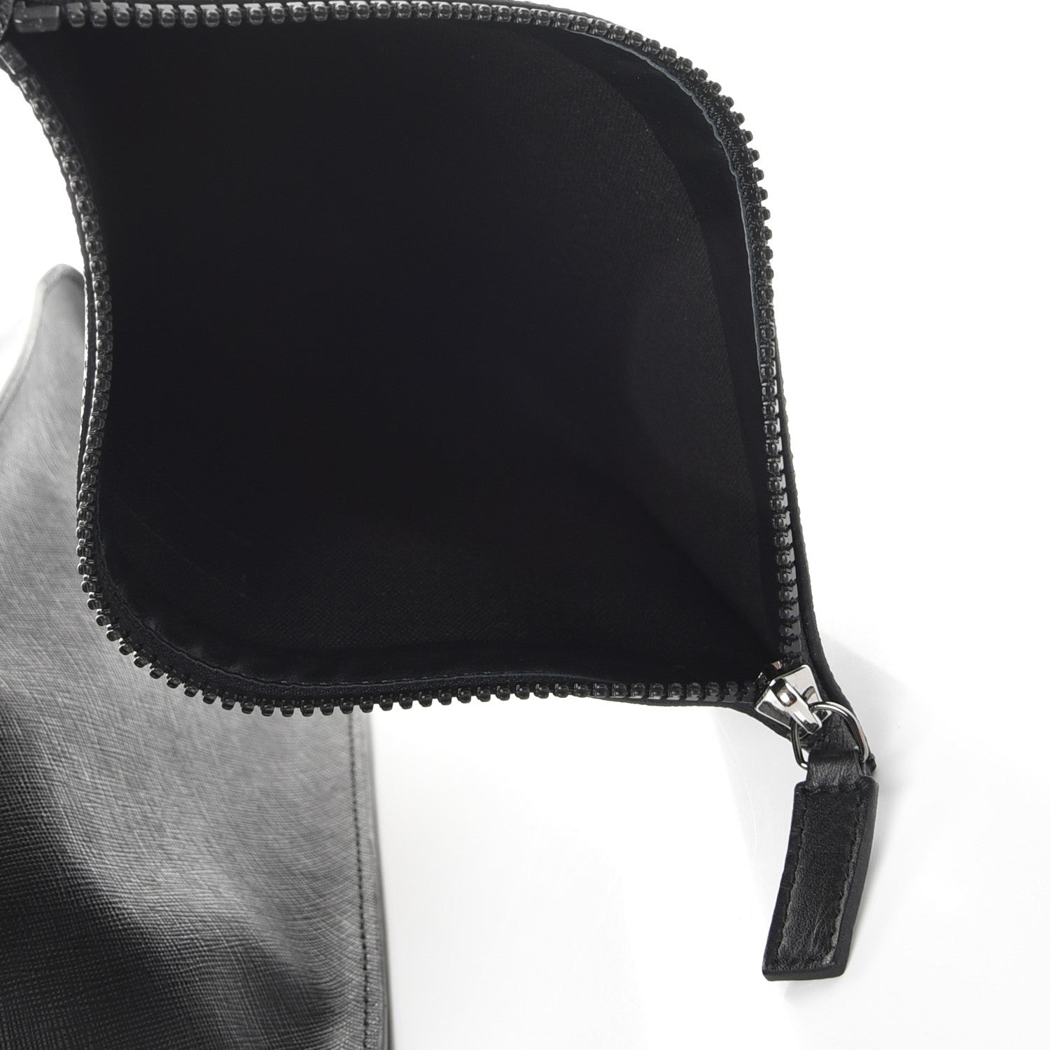 Versace Grained Calfskin Palazzo Medusa Shopping Tote Black 7 of 8