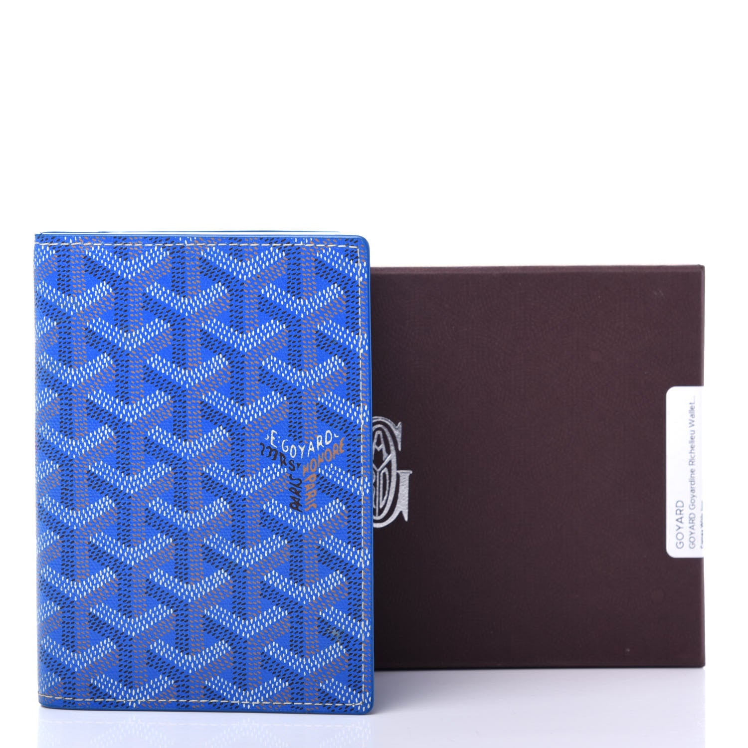 Goyard Goyardine Pocket Organizer Wallet Sky Blue 7 of 8