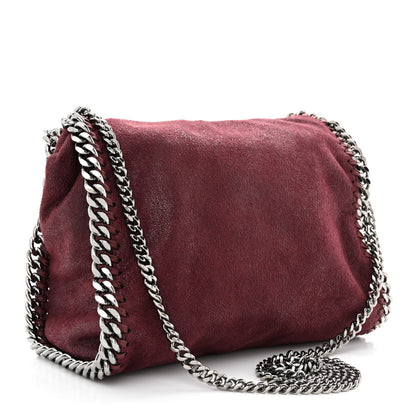 Stella McCartney Shaggy Deer Mini Falabella Fold Over Tote Plum 3 of 13