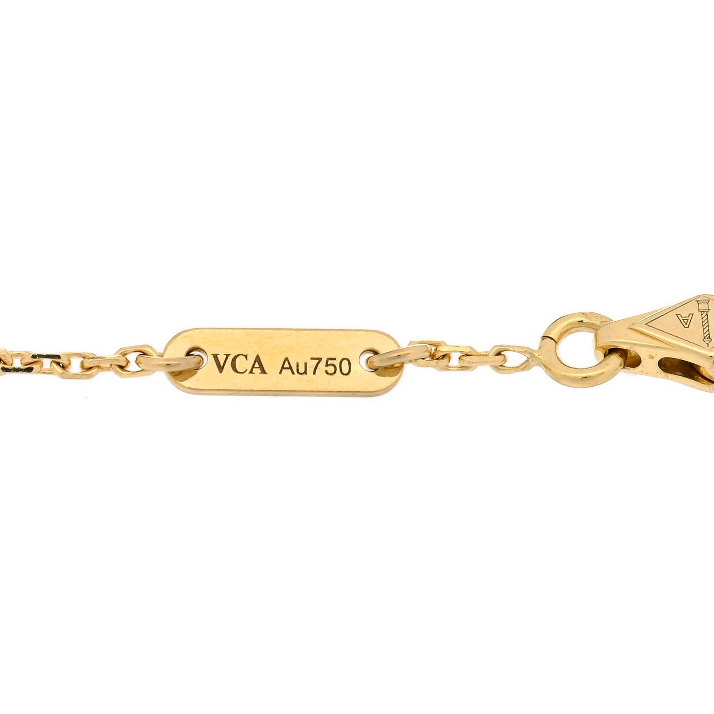 18K Yellow Gold Mother of Pearl Sweet Alhambra Bracelet