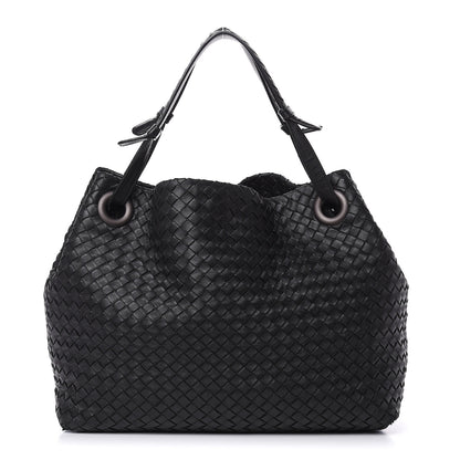 Bottega Veneta Nappa Intrecciato Medium Garda Bag Black 1 of 14