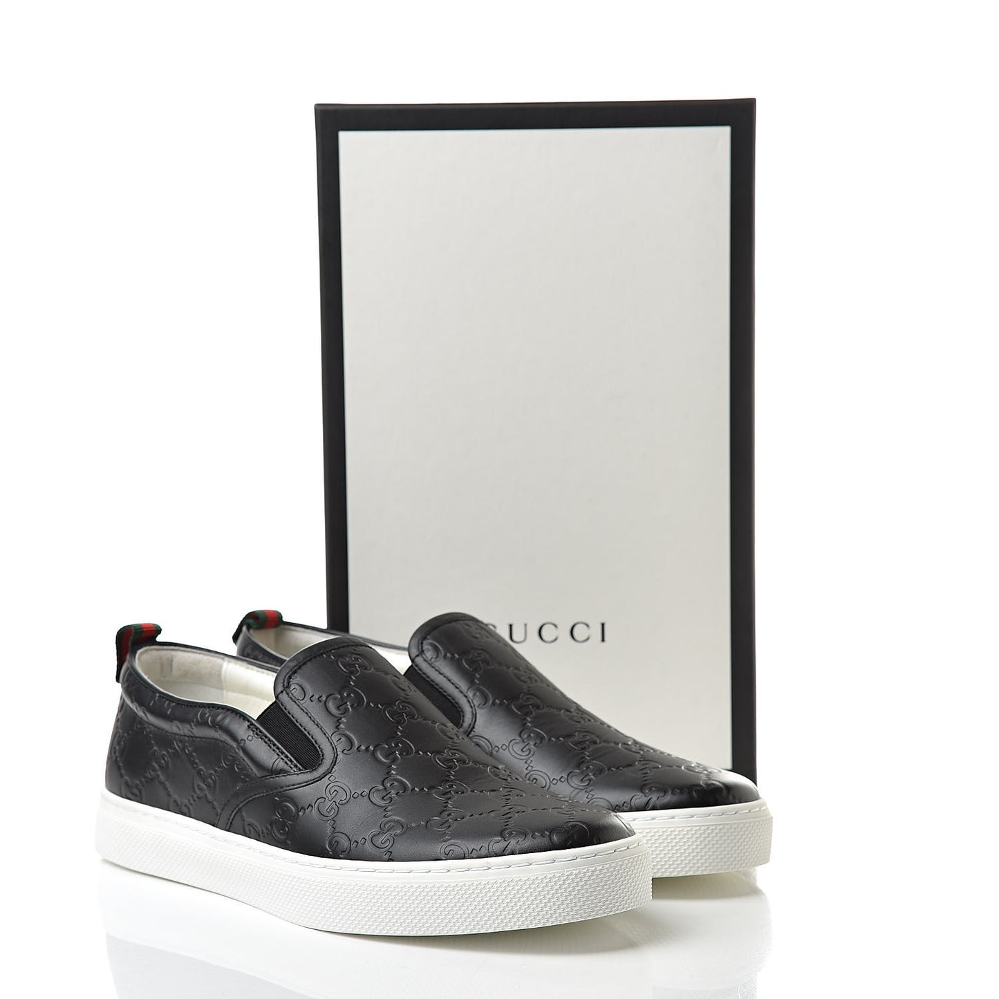 Guccissima Mens Dublin Slip On Sneakers 7.5 Black