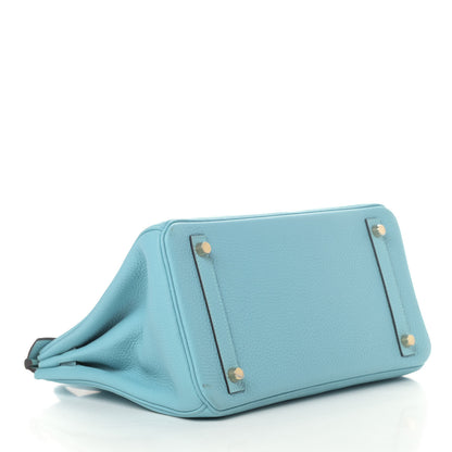 Hermes Togo Birkin 30 Bleu Atoll 3 of 11