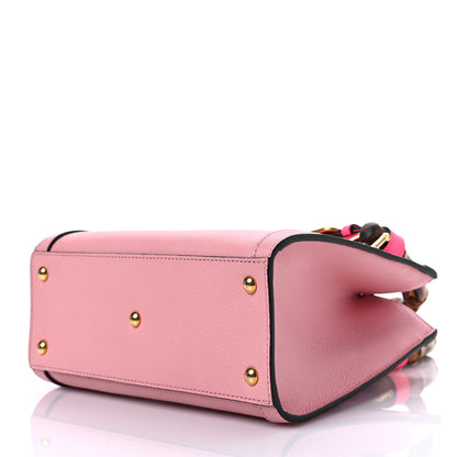 Gucci Wonka Grain Calfskin Mini Diana Tote Bag Wild Rose Fuxia Fluo 8 of 8