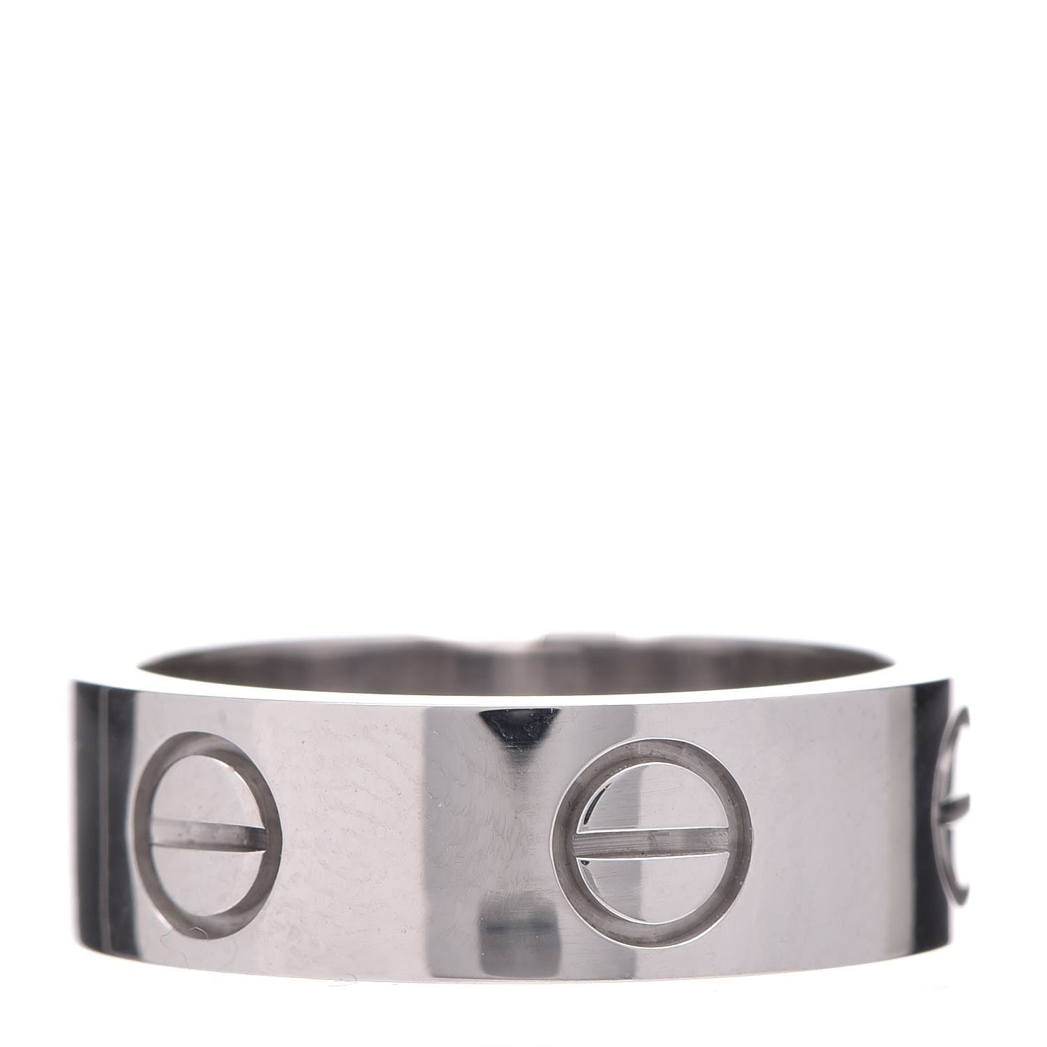 Cartier 18K White Gold 5.5mm LOVE Ring 48 4.5 3 of 5