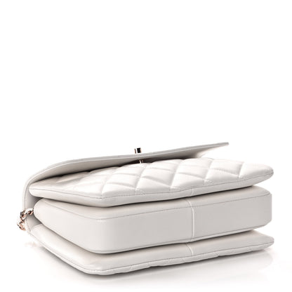 Chanel Lambskin Quilted Small Trendy CC Dual Handle Flap Bag White 4 of 13