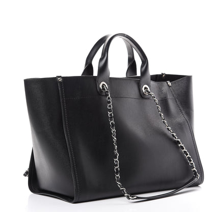 Chanel Caviar Medium Studded Deauville Tote Black 2 of 15