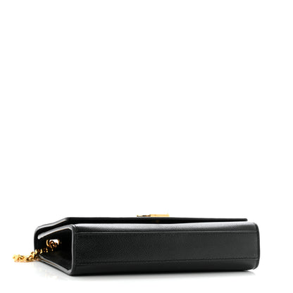 Saint Laurent Grain De Poudre Small Monogram Kate Satchel Black 4 of 13