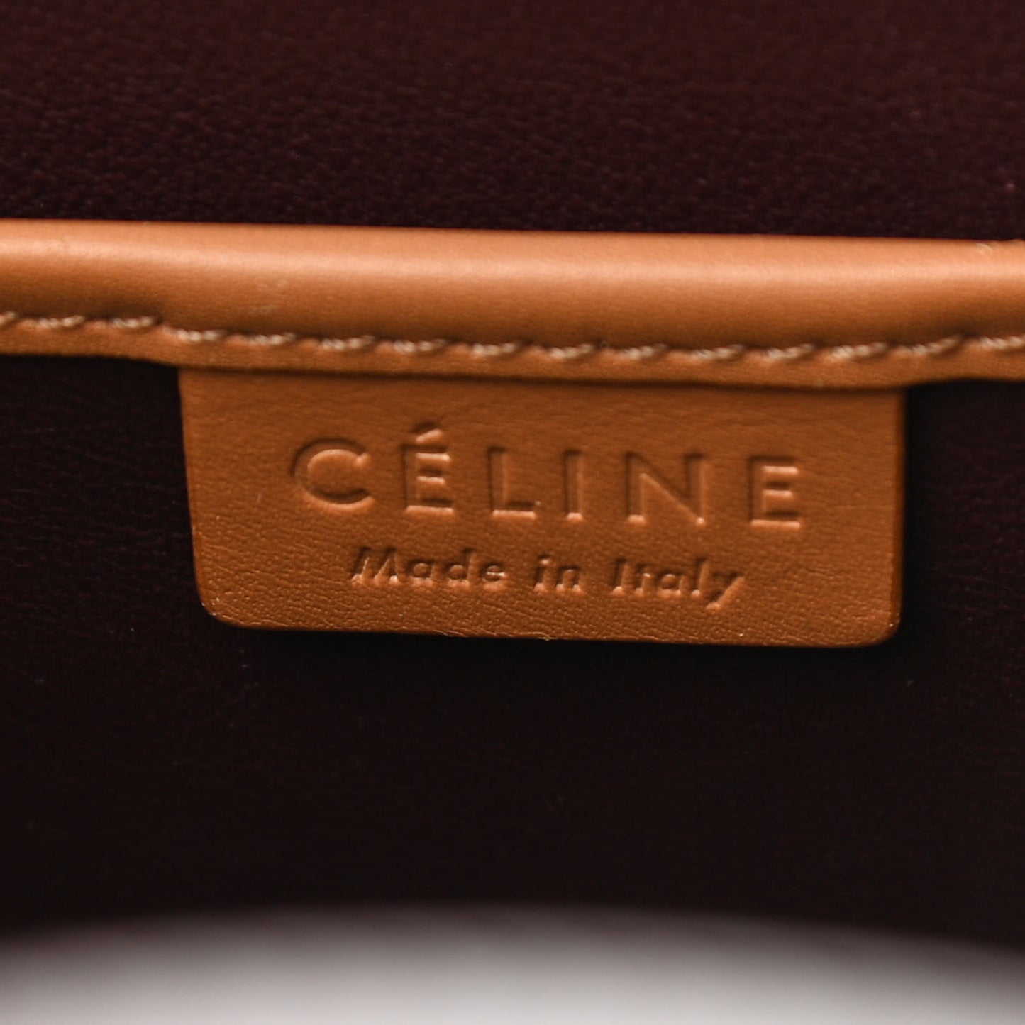 Smooth Calfskin Bullhide Nano Tri-Color Luggage Terracotta