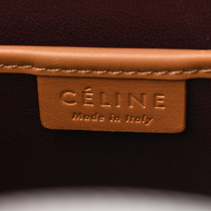 Celine Smooth Calfskin Bullhide Nano Tri-Color Luggage Terracotta 6 of 19