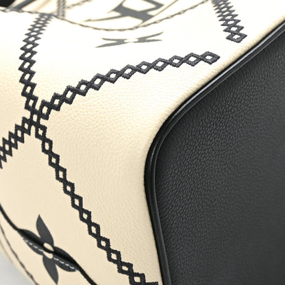 Louis Vuitton Empreinte Monogram Giant Broderies Neonoe MM Cream Black 12 of 13