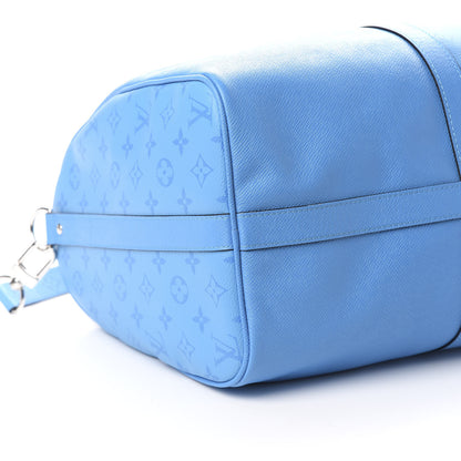 Louis Vuitton Taigarama Keepall Bandouliere 50 Blue Lagoon 5 of 8