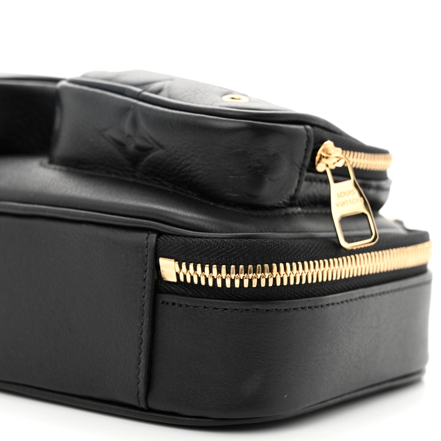 Louis Vuitton Calfskin Monogram Embossed Utility Crossbody Black 12 of 12