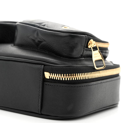 Louis Vuitton Calfskin Monogram Embossed Utility Crossbody Black 12 of 12