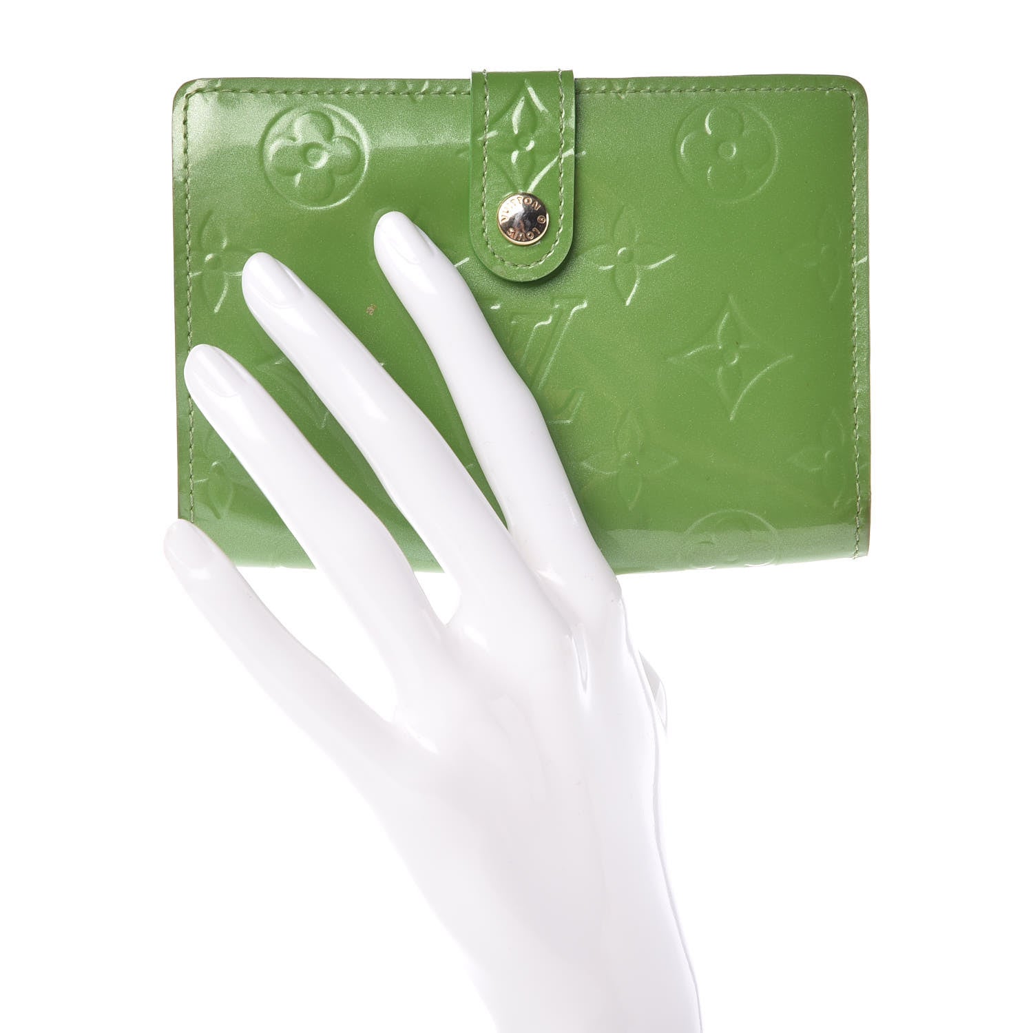Louis Vuitton Vernis French Purse Wallet Vert Tonic 2 of 21
