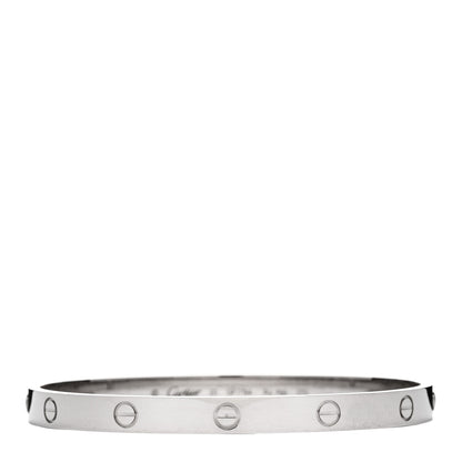 Cartier 18K White Gold LOVE Bracelet 20 1 of 5
