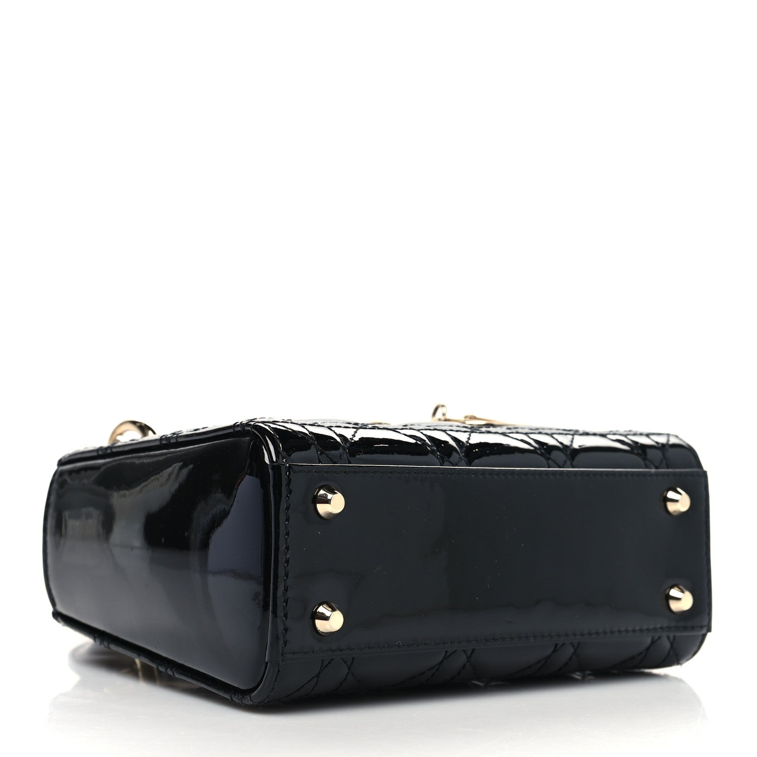 Christian Dior Patent Cannage Mini Lady Dior Black 4 of 9