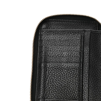 Gucci Pebbled Calfskin Medium Soho Zip Around Wallet Black 9 of 10