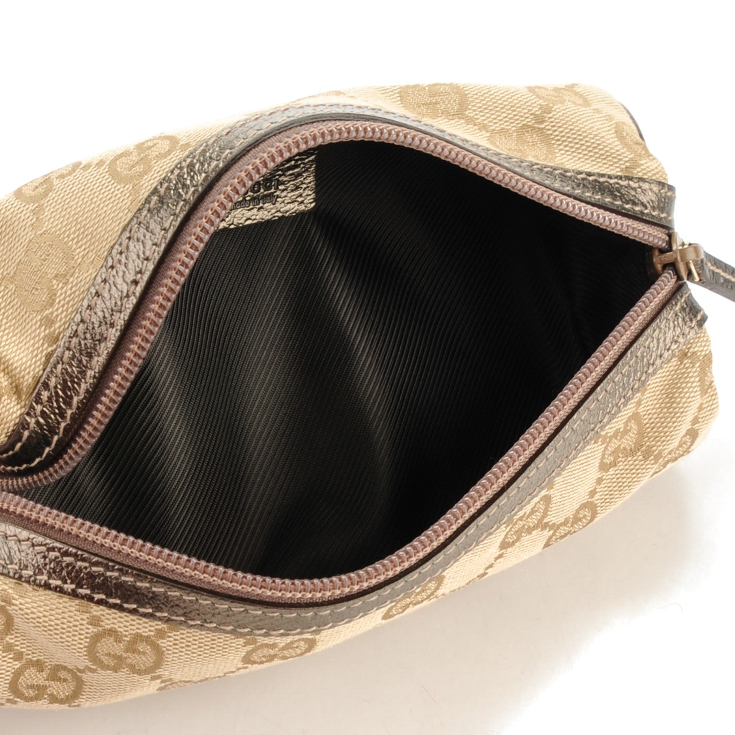 Gucci Monogram Small Balthus Cosmetic Case Pewter 5 of 7