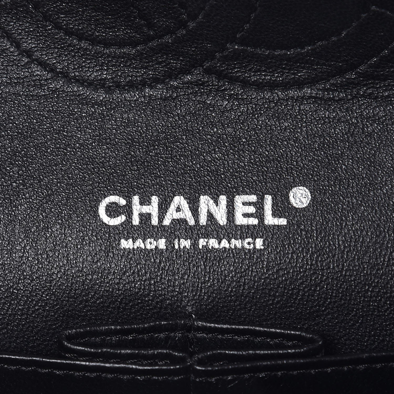 Chanel Lambskin Quilted Medium Double Flap Black Turquoise 7 of 13