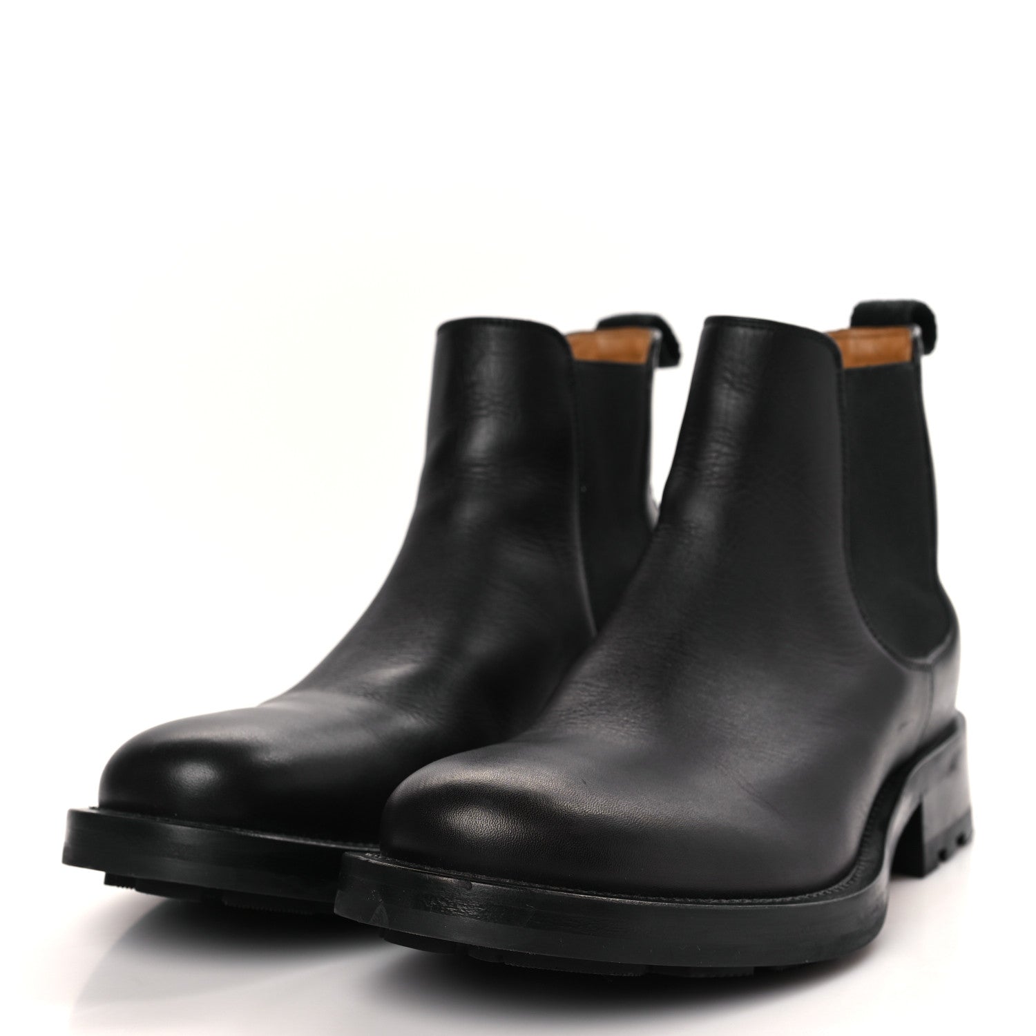 Valentino Garavani Calfskin Mens Roman Stud Chelsea Ankle Boots 39.5 Black 3 of 8