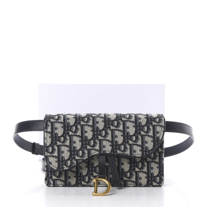 Christian Dior Oblique Saddle Belt Bag Blue 12 of 12