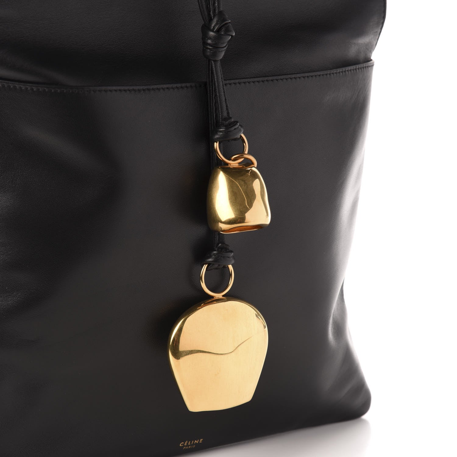 Celine Lambskin Shoulder Bag Black 11 of 11