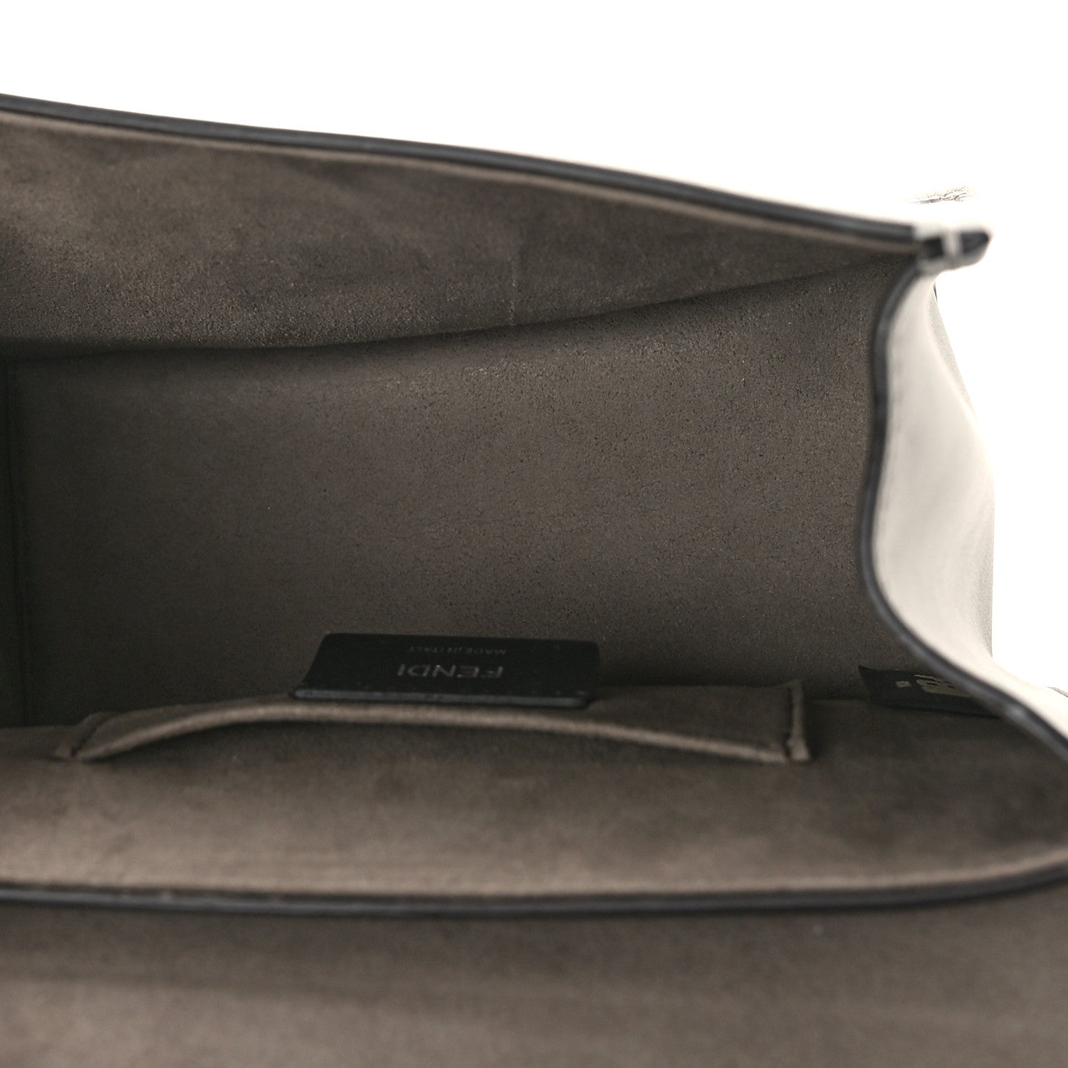 Fendi Vitello Century Opaco F is Fendi Small Kan I Shoulder Bag Grigio Perla 5 of 8