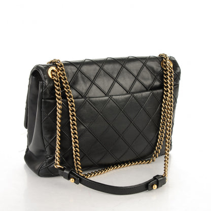 Chanel Calfskin Diamond Debossed Large Cosmos Flap Black 5 of 14