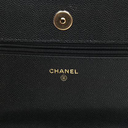 Chanel Caviar Quilted Pocket Twins Wallet On Chain WOC Black 6 of 12