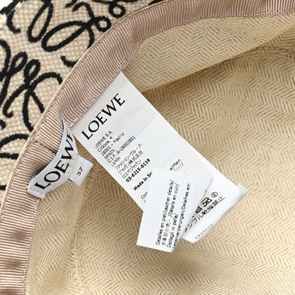 Loewe Jacquard Allover Anagram Bucket Hat Ecru 57 Black 8 of 8