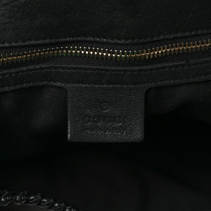 Gucci Calfskin Large Horsebit Chain Hobo Black 6 of 11