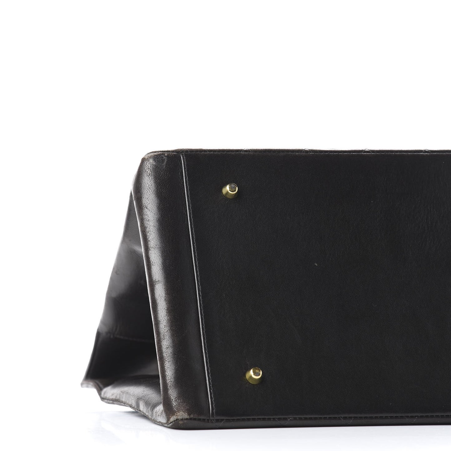 Lambskin Quilted Tote Black