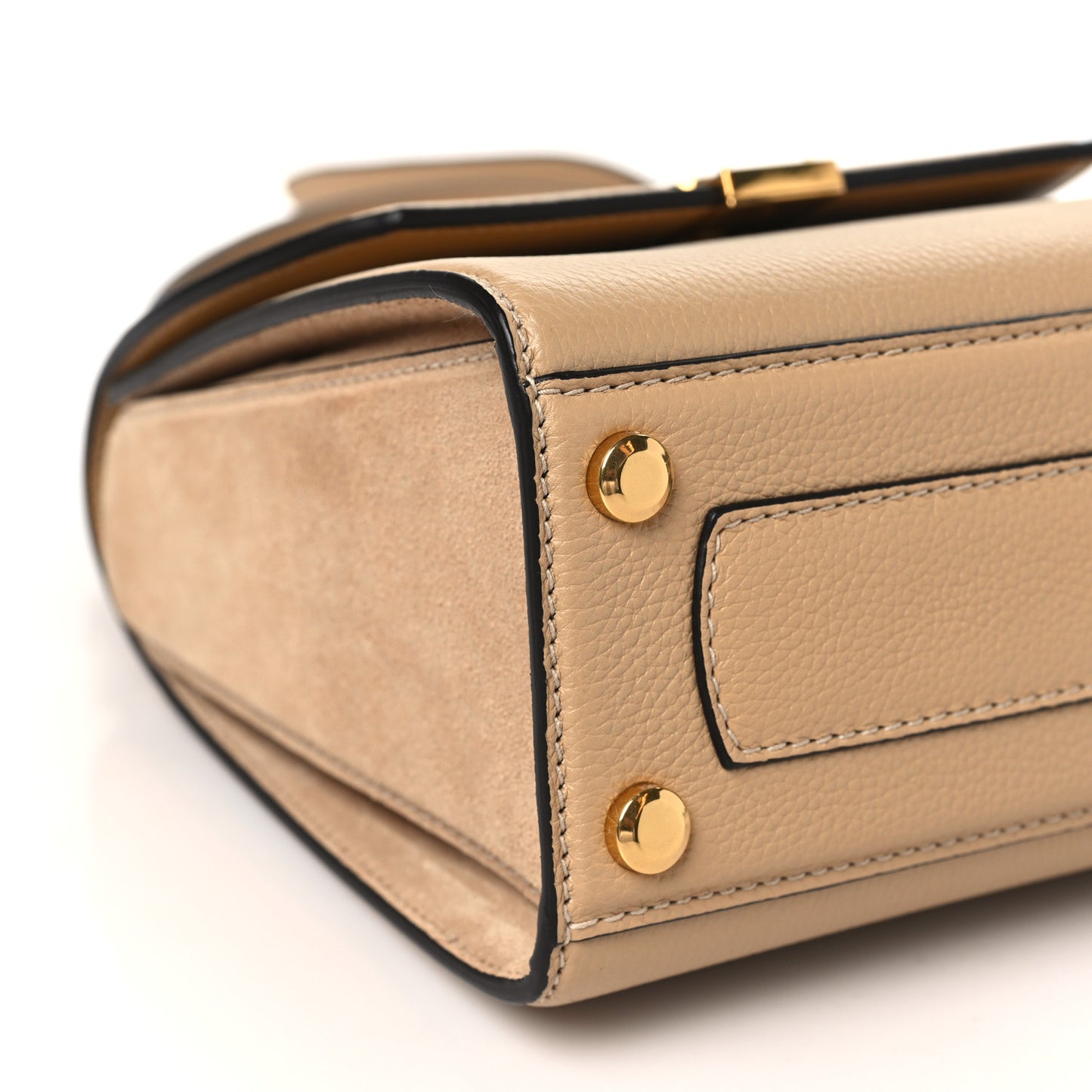 Grained Calfskin Suede Small Boxyz Dune