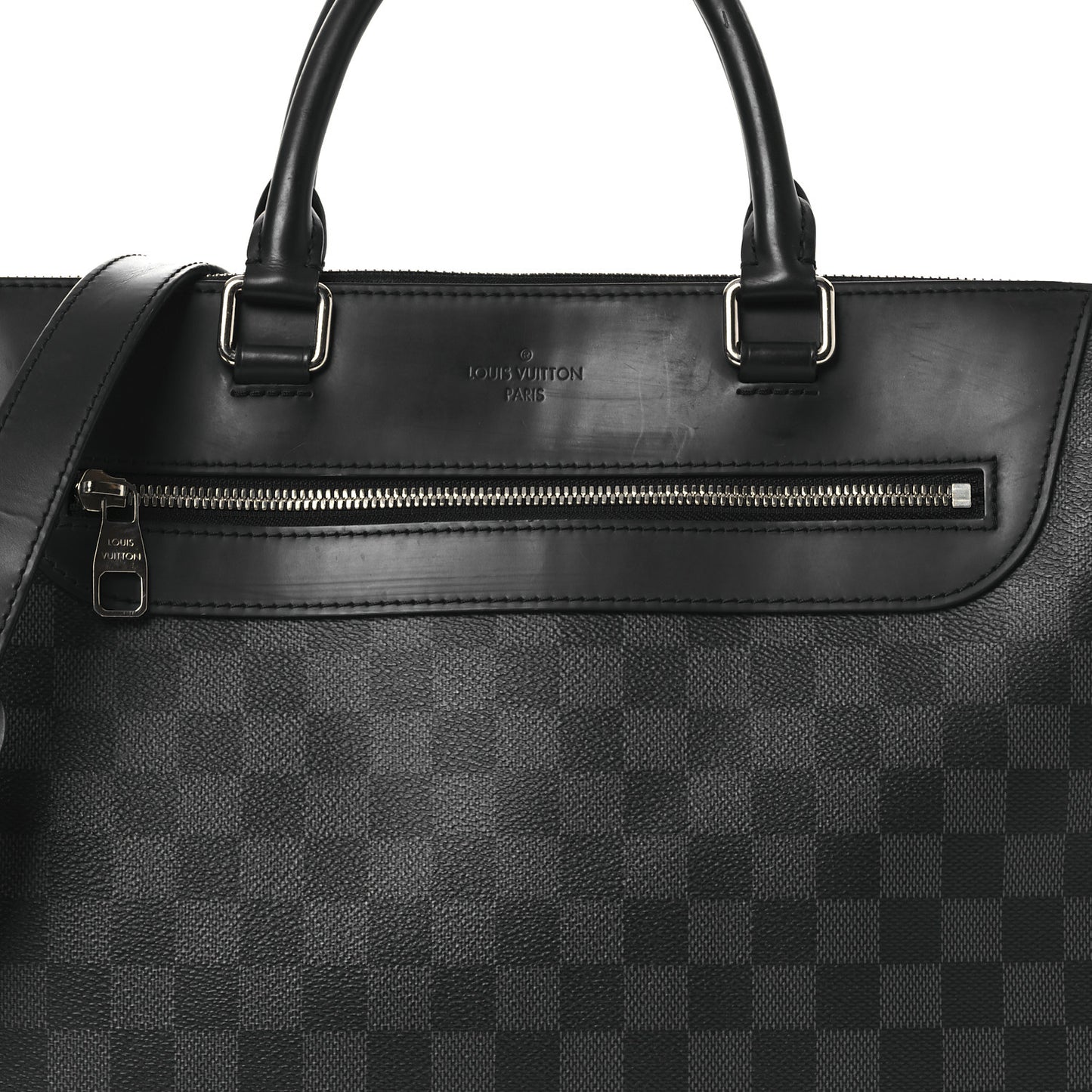 Damier Graphite Porte-Documents Jour