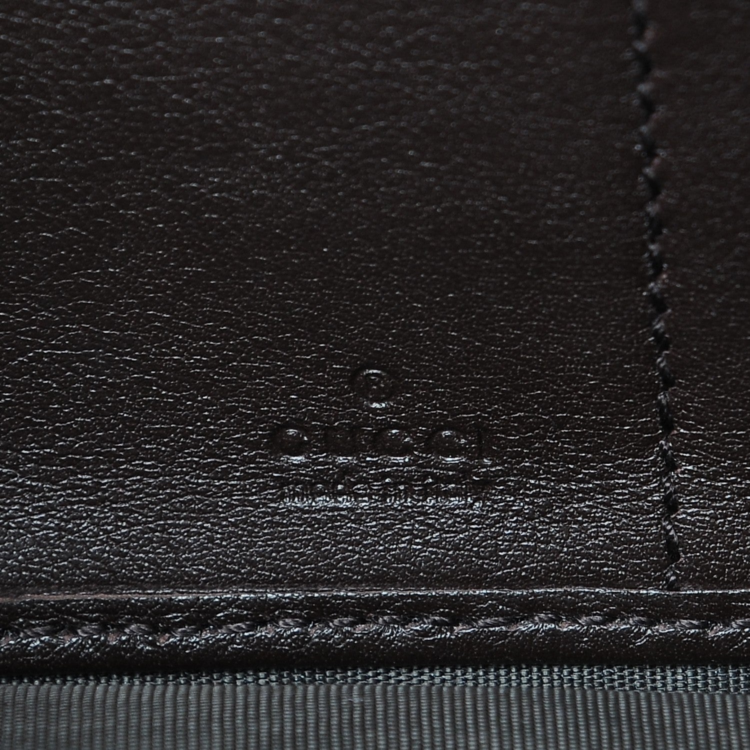 Gucci Guccissima Signature Microguccissima Bree Zip Around Wallet Chocolate 6 of 9