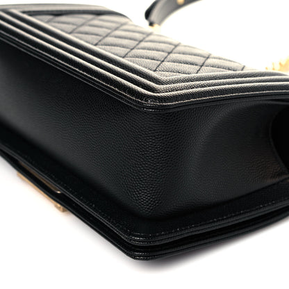 Chanel Caviar Quilted Small Boy Flap Black 10 of 12